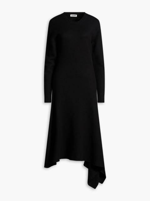 Jil Sander Asymmetric wool dress