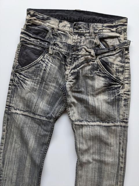 Other Designers If Six Was Nine - Japanese brand double waist acid wash