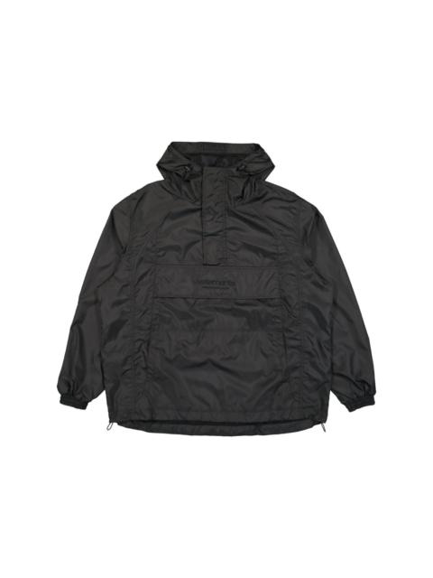 logo-embroidered padded jacket