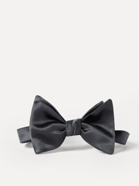 Brunello Cucinelli Cotton and silk satin bow tie