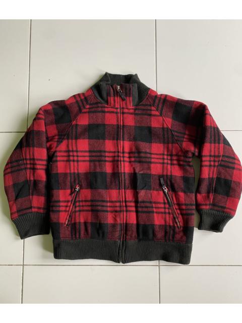 Other Designers Vintage - Flat Linner Quilted checked wool Zip up Pullover Jacket