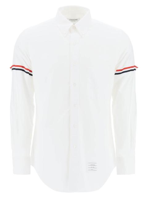 Thom Browne Poplin Button-Down Shirt With Rwb Armbands Men