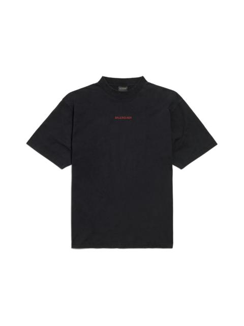 BALENCIAGA Balenciaga Medium Fit T-shirt Faded Washed Black Red