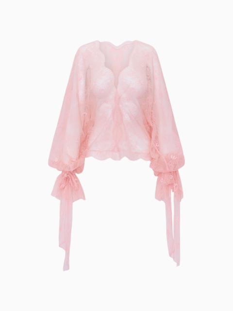 LoveShackFancy Kath Chantilly Lace Blouse