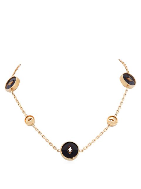 Burberry Burberry Hollow Onyx Gold-Tone Necklace