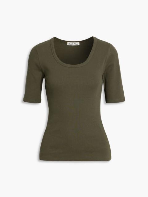 ALEX MILL Everyday ribbed cotton-blend top