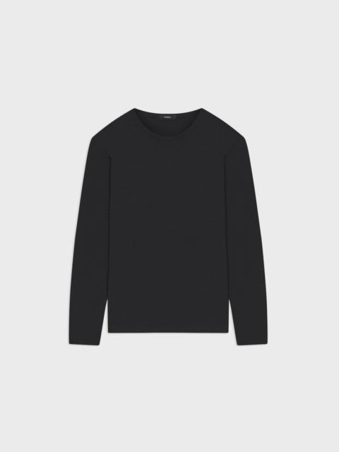 Theory Essential Long-Sleeve Tee in Anemone Modal Jersey