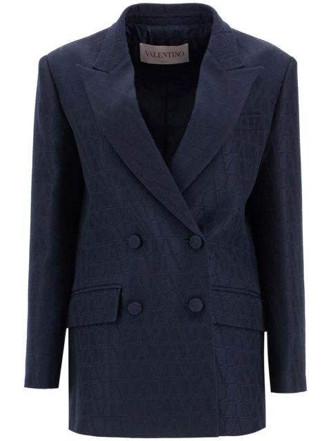 ジャケット Valentino Navy blue double-breasted jacket Toile Iconographe Valentino Garavani Navy Double-Breasted Jacket Toile