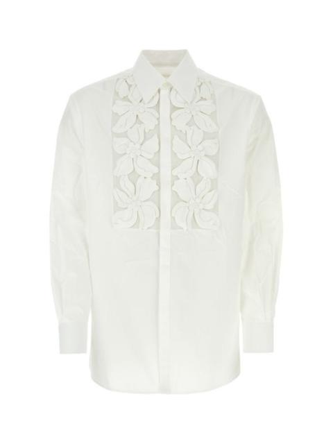 Valentino Garavani Man White Poplin Shirt