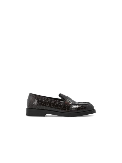 JIMMY CHOO JIMMY CHOO 'Ivy' Burgundy Loafers New & Authentic (Women's s