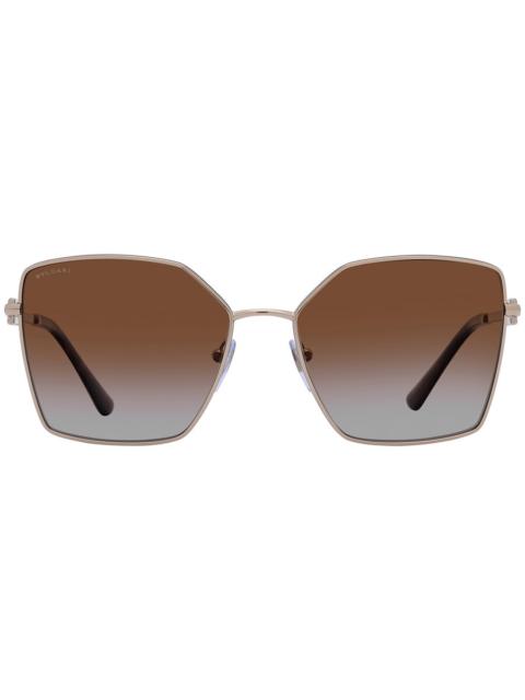 BVLGARI Bvlgari Brown Gradient Butterfly Ladies Sunglasses BV6175 278/T5 56