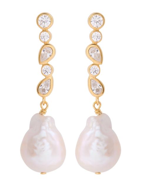 Completedworks Completedworks Pitter-patter Pearl 18kt Gold Vermeil Drop Earrings