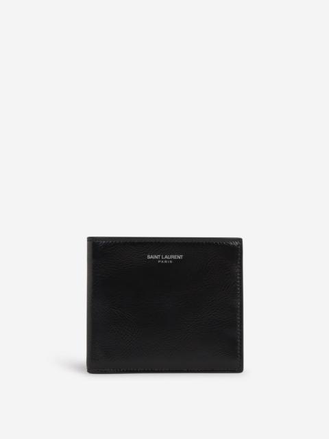 SAINT LAURENT LOGO LEATHER WALLET