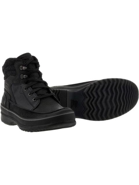 Other Designers Sorel Kingston Peak Chukka Leather Snow Boots Mid Calf Leather Outdoor Black 7.5