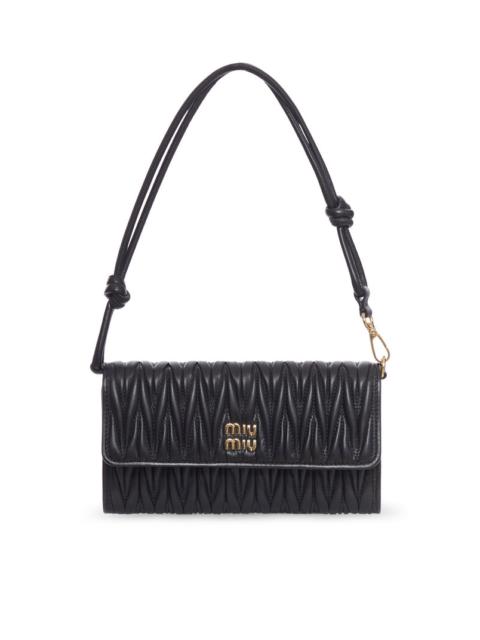 Miu Miu Miu Miu Women Wallet On Chain In Matelassé Leather