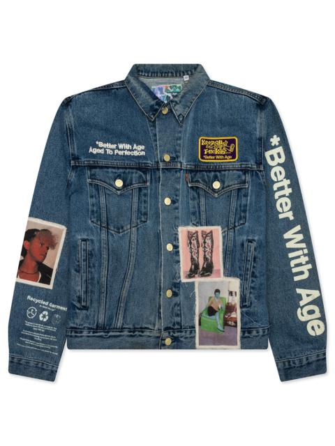 *Better With Age PORTRAIT DENIM JACKET - MULTI