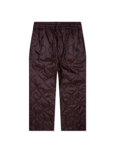 Dries Van Noten PLEADED PADDED PANTS - AUBURN