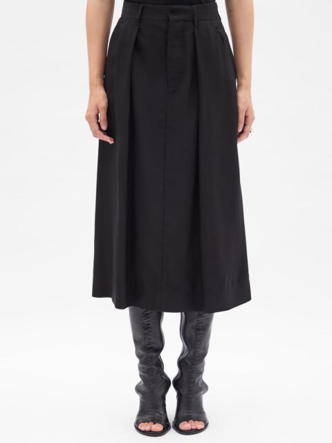 Ann Demeulemeester Yura Midi "A" Line Pleated Skirt