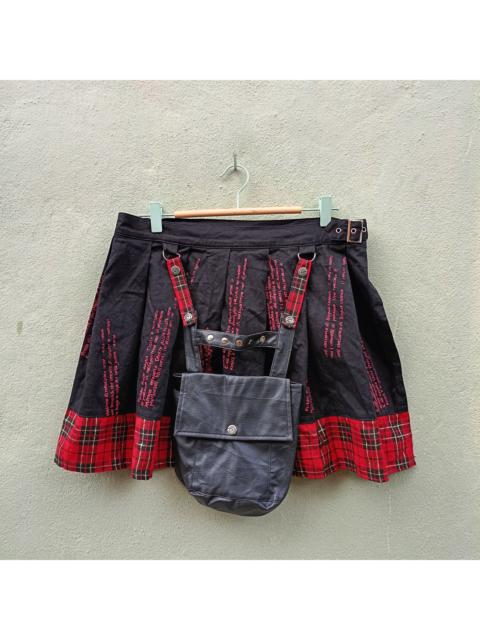 Designer - Mad Punk Mini Skirt Strengtable Waist 32 -36 inchi