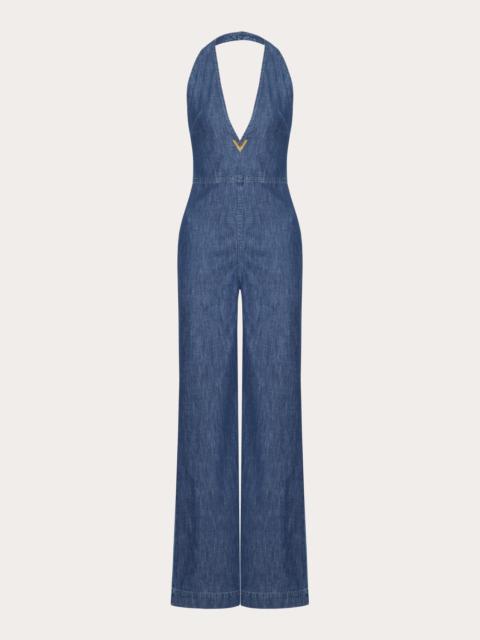 Valentino CHAMBRAY DENIM JUMPSUIT