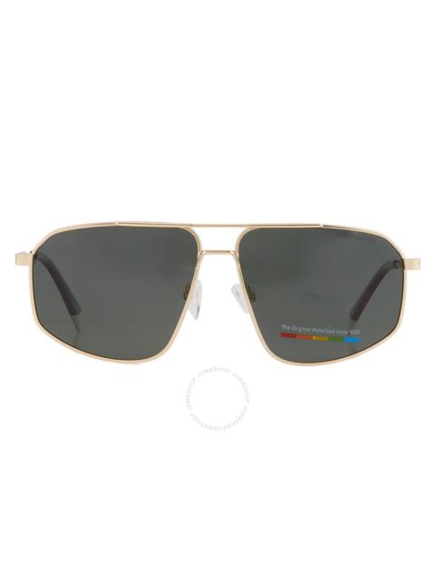 Polaroid - Polaroid Green Polarized Aviator Men's Sunglasses PLD 4118/S/X 0AOZ/UC 59