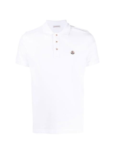 Moncler logo-patch polo shirt