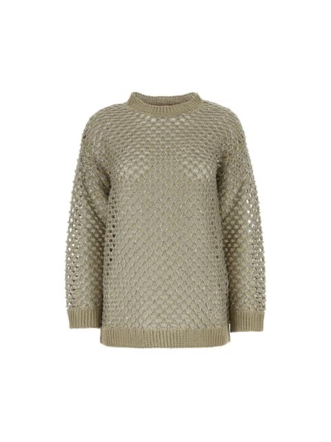 Valentino VALENTINO Embellished Crochet Sweater New & Authentic (Women