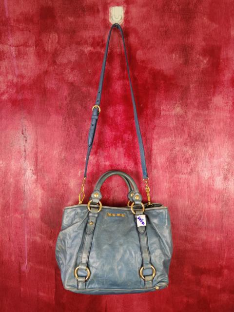 Prada Miu Miu Light Blue Tote & Crossbody sling Bag #SB045