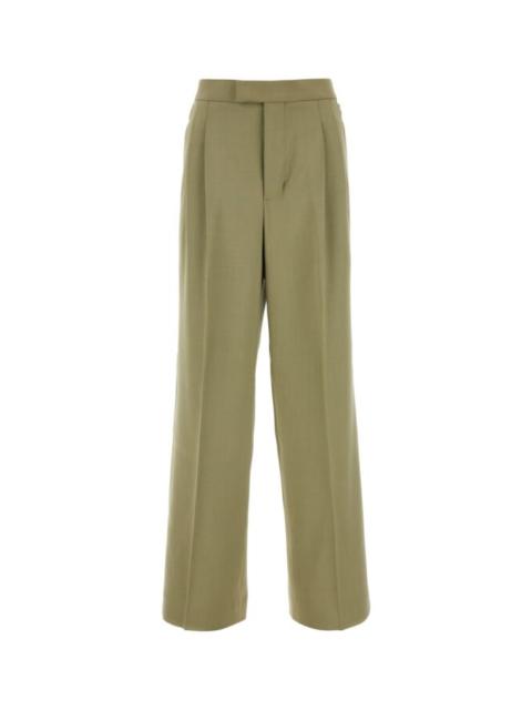 Ami Woman Green Viscose Blend Pant