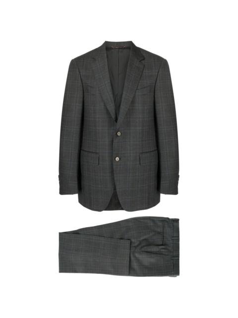 Canali checked wool suit