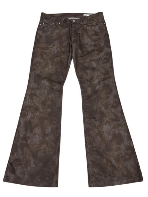 Other Designers semanticdesign - Vtg Semantic Design Abstract Spot Rust Grunge Runway Flares