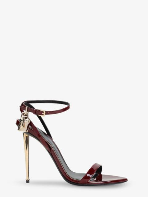 TOM FORD Tom Ford Patent Leather Sandals Red Women