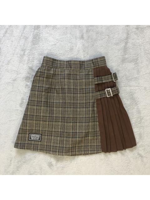 Other Designers Japanese Brand - LOVE TOXIC TARTAN CHECKED PLAID MINI SKIRT #6665-78