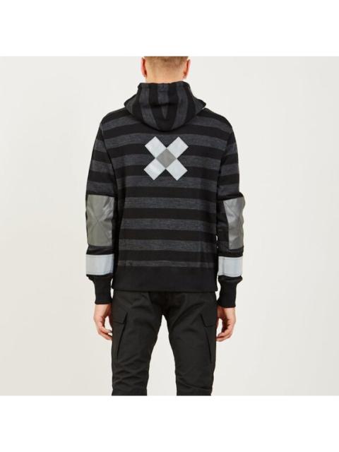Junya Watanabe MAN BNWT AW18 JUNYA WATANABE REFLECTIVE TAPE STRIP SWEATSHIRT S