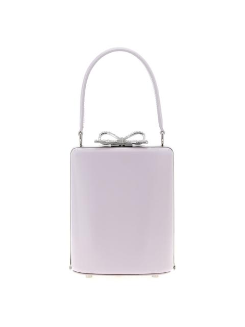 self-portrait Self-Portrait Lilac Leather Mini Bow Handbag