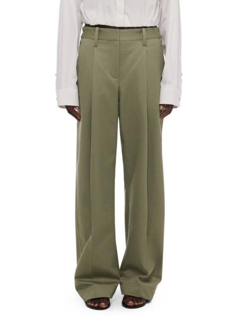 Helmut Lang Helmut Lang Pleated Relaxed Fit Chinos in Vetiver at Nordstrom