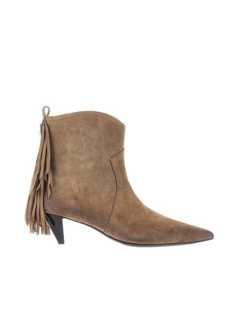 PINKO Pinko Didi Suede Leather Boots Beige