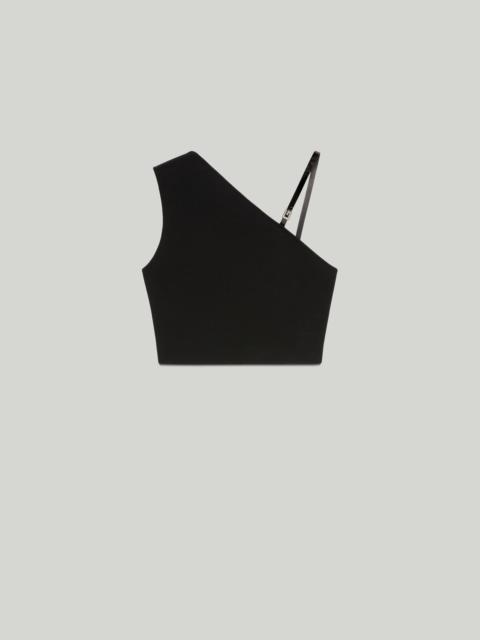 GUCCI Gucci Crystal G Square Cotton and Silk Top