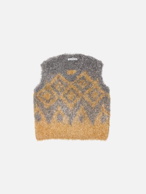 Acne Studios Metallic knit vest - Gold/silver