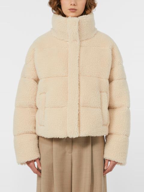WEEKEND Max Mara Weekend Max Mara Alfredo Quilted High Pile Fleece Jacket in Ivory at Nordstrom