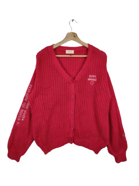 Other Designers Cardigan - Fuzzy Wool Cardigan Sweater Fishnet Yohji Yamamoto style