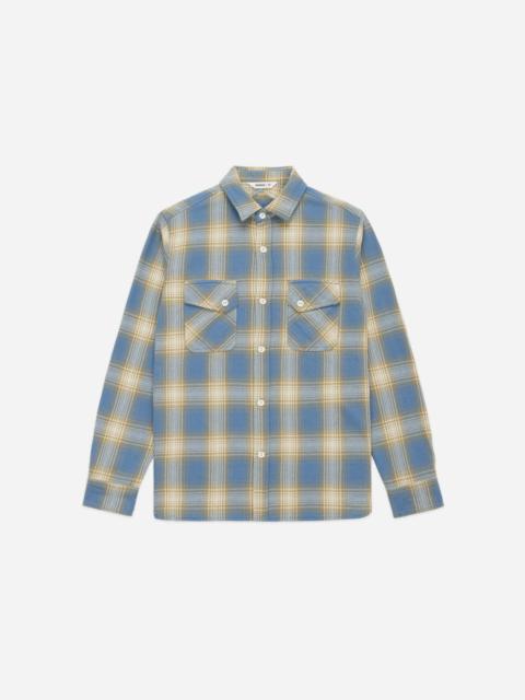 3sixteen Crosscut Flannel - Powder Blue Plaid