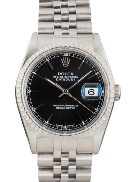 ROLEX Rolex Datejust 36 Steel 16220 Black Dial