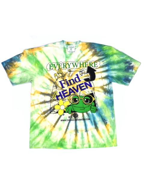 Other Designers Online Ceramics Find Heaven Tie-Dye T Shirt Green/Yellow DS