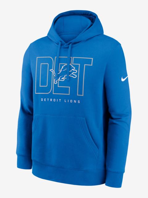 Nike Detroit Lions Busted Play Club Men's Nike NFL Pullover Hoodie