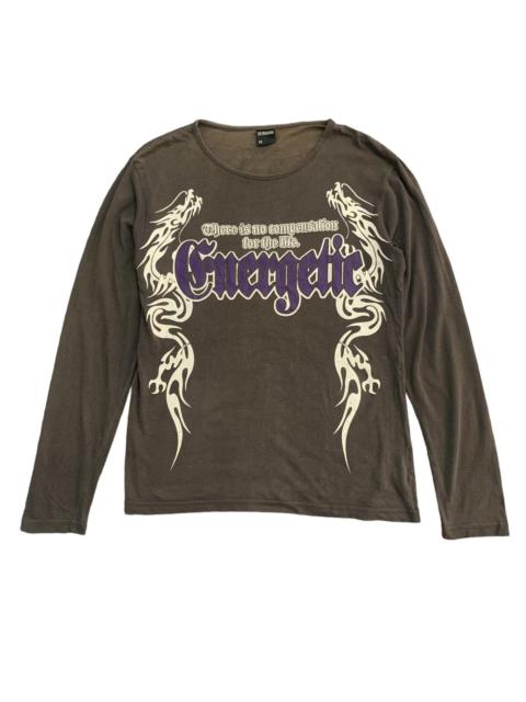 Hysteric Glamour Japanese Brand The Breakers Affliction Poem Fade Shirt