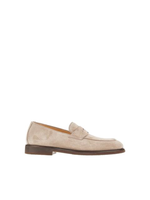 Brunello Cucinelli Brunello Cucinelli Suede Leather Penny Loafers Grey Men