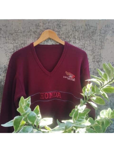 Other Designers Honda × Vintage - 💥 Vintage 80s Honda Federal Knitwear Sweater Japan