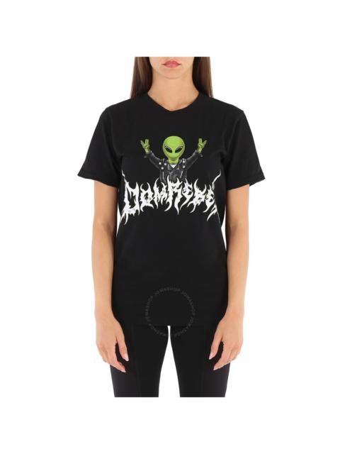 Other Designers Domrebel Alien Print T-Shirt in Black
