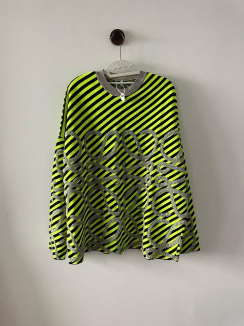 Loewe Loewe Striped Crew Neck Sweater - Green